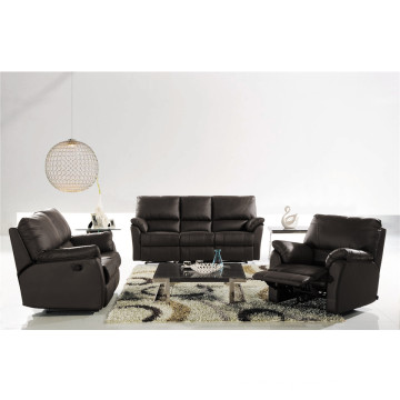 Wohnzimmer Sofa mit modernem echtem Leder Sofa Set (721)